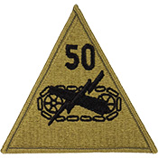 50th Armored Division OCP Scorpion Shoulder Patch With Velcro